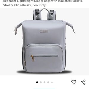 Tinimoo Gray Diaper Backpack, NWT